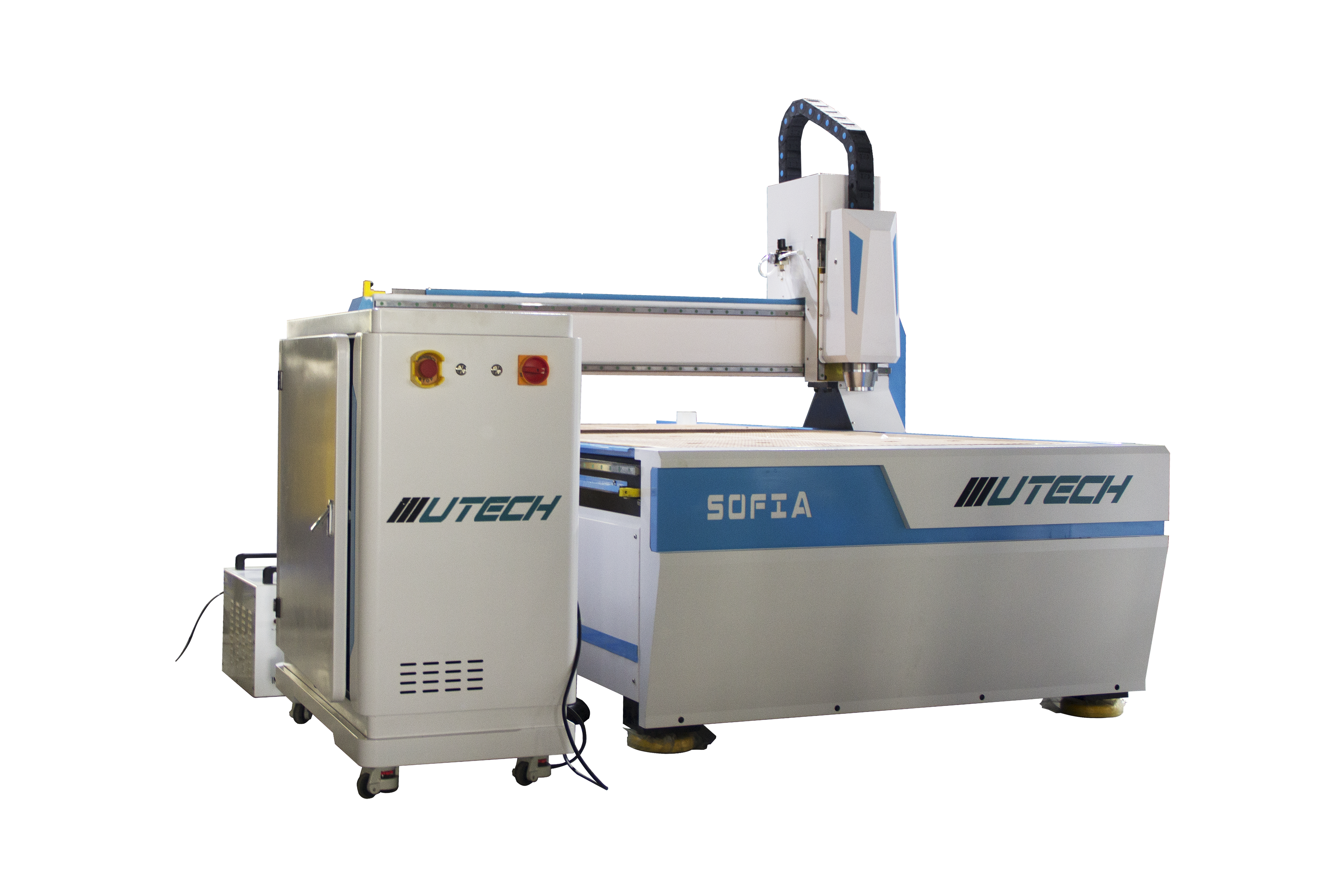 Bộ định tuyến Cnc ATC 4 trục 1300mm * 2500mm hạng nặng cho nội thất