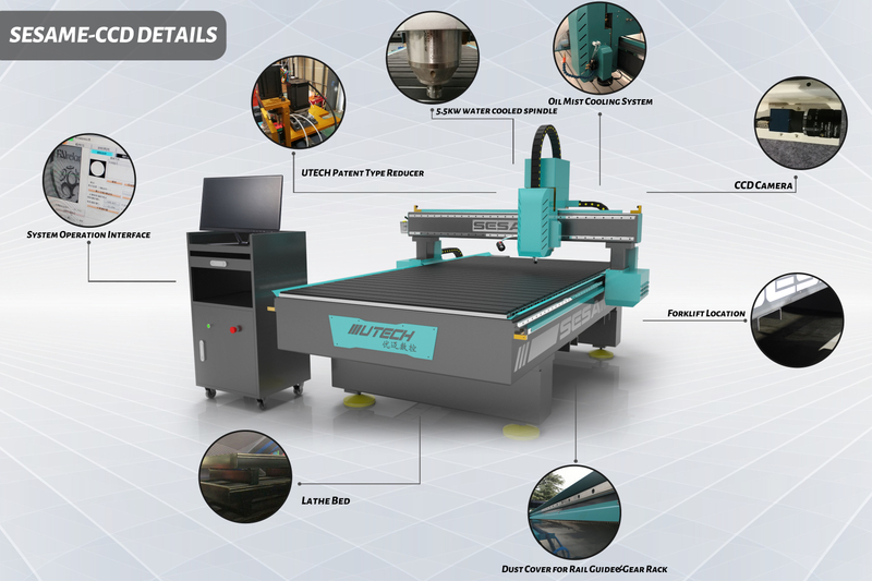 Máy định tuyến Cnc Máy định tuyến Cnc 3 trục / Máy đúc khuôn Cnc 4 trục / máy cnc