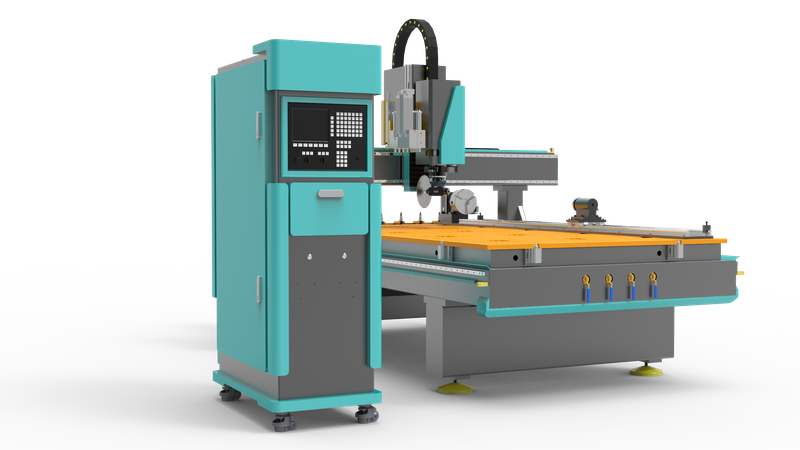 Máy Cnc 4 trục ATC có đầu khoan